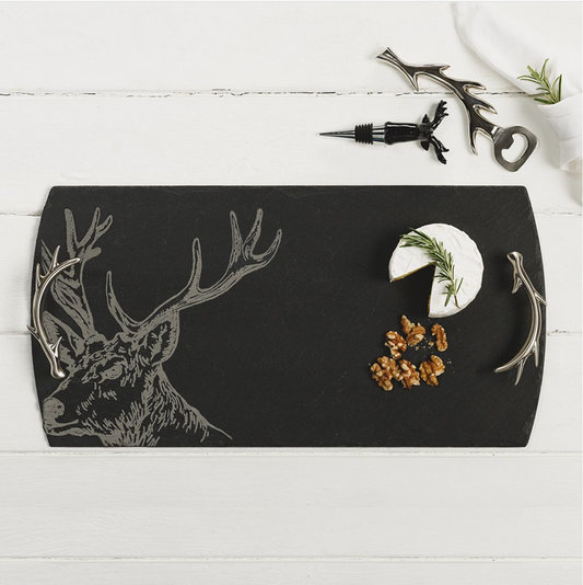 Slate Serving Tray - Stag Large